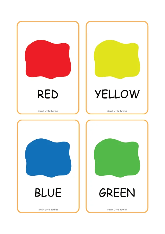 Color Flash Cards - Free Printable Color Cards for Kids