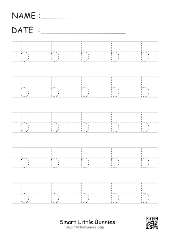 Lowercase Letter b Worksheet