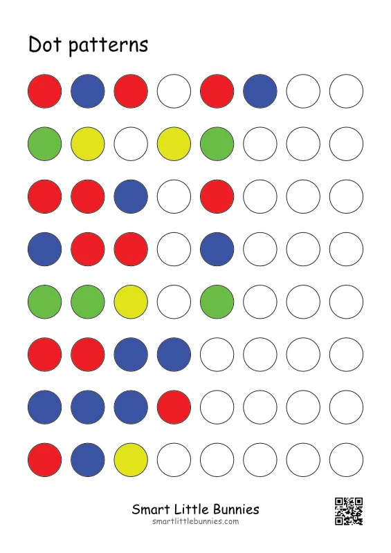 Dot Patterns Worksheets