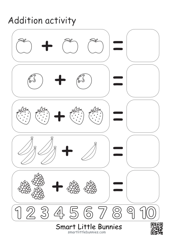 Addition Activities - Fun Math Worksheets for Kids