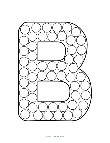 Alphabet dot marker worksheet B