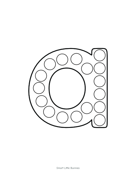 Lowercase alphabet dot marker worksheet a