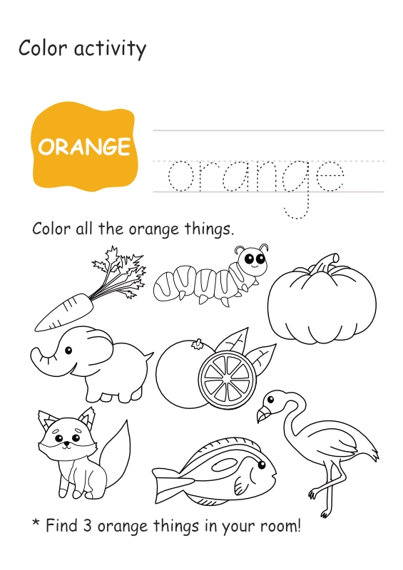Free Color Worksheets for Kids 2