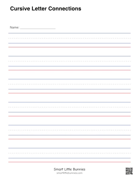 Cursive Independent Writing Page