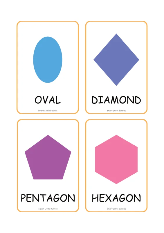 Shape flash cards preview page 2