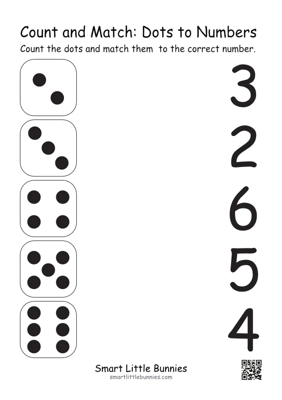 Count and Match: Dots to Numbers