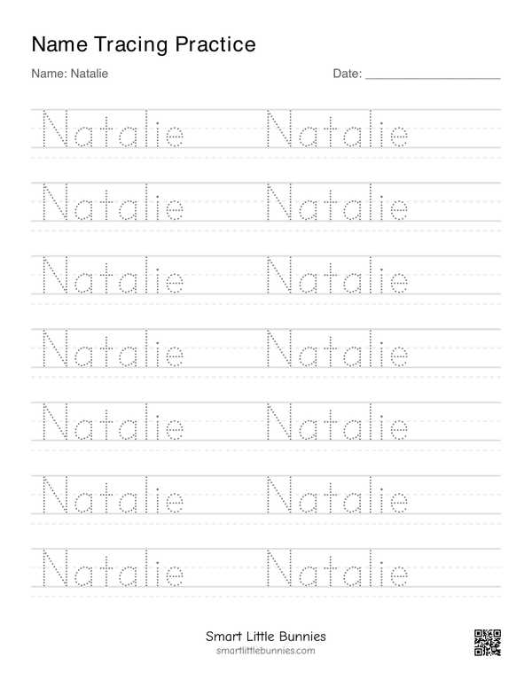 Name Writing Worksheets — Names Starting with N (Free Printable)