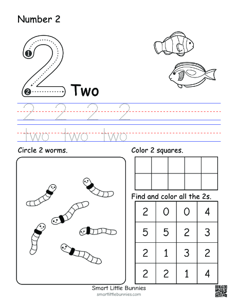 Number 2 worksheet - 2