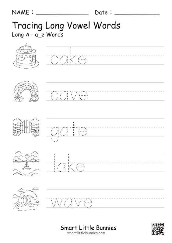 Free Phonics Tracing Worksheets 5