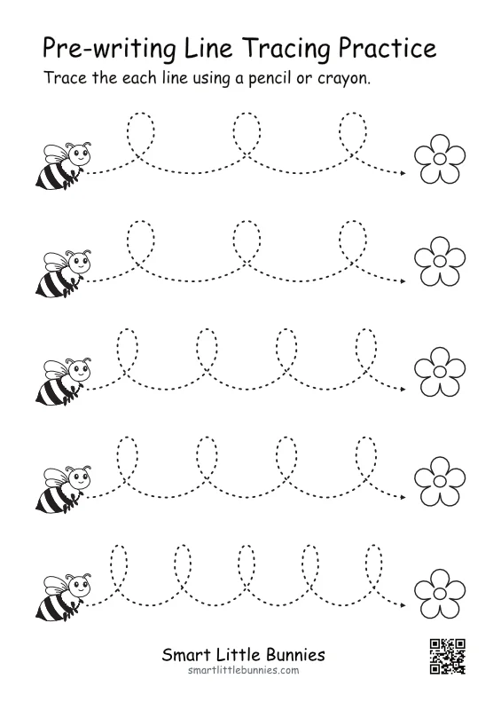 Free Pre-Writing Worksheets for Preschoolers 2
