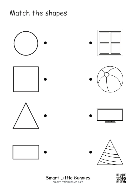 Shape Matching Worksheets - Free Printable Set (5 Activities)