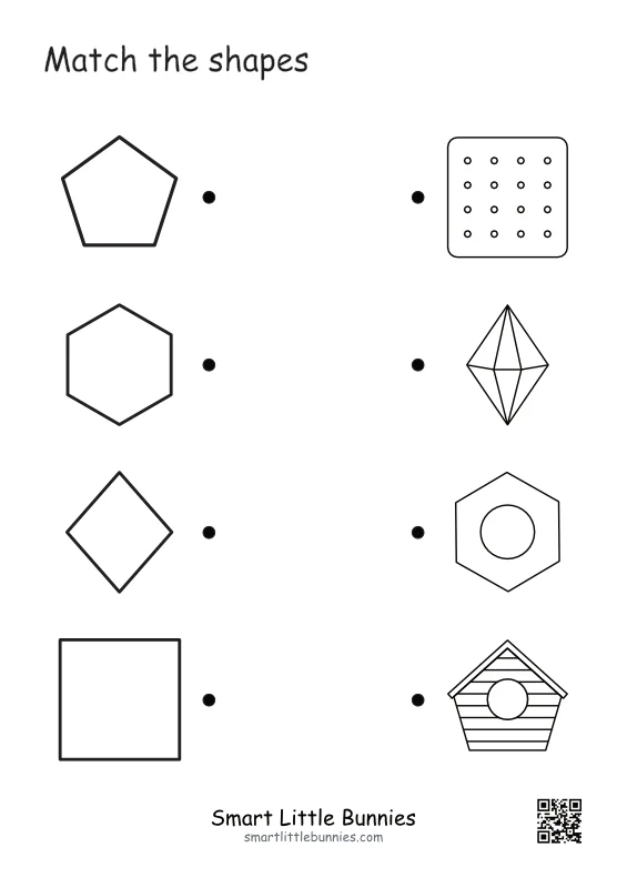 Shape Matching Worksheet 4
