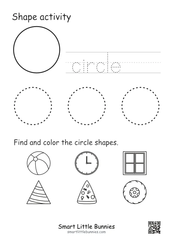 Free Shape Worksheets for Kids 1