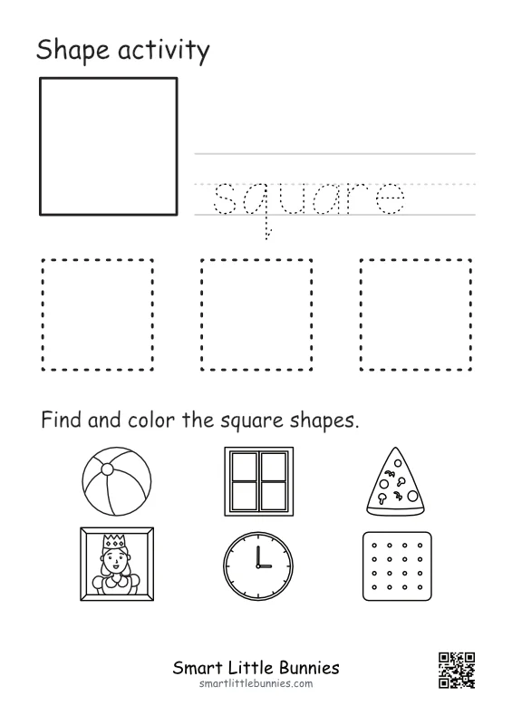 Free Shape Worksheets for Kids 2